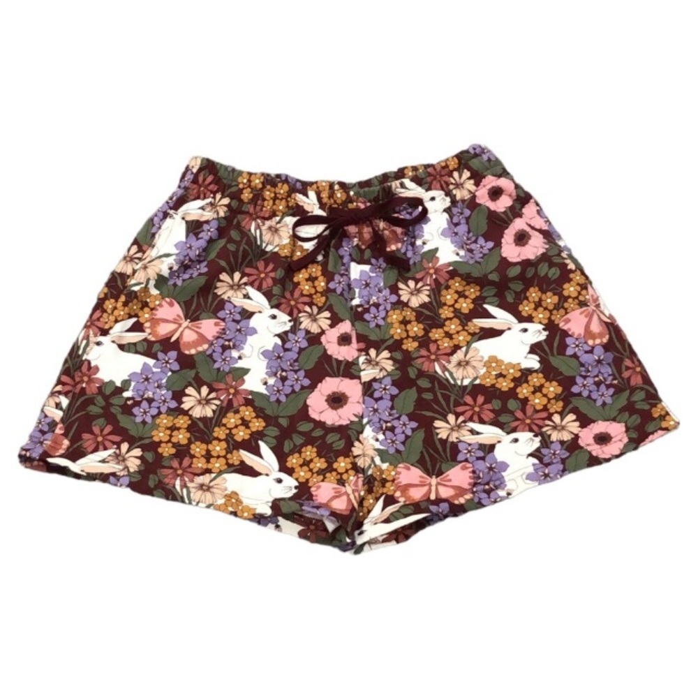 ModCloth Princess Highway Garden Rabbit Shorts Size US 4 Brown